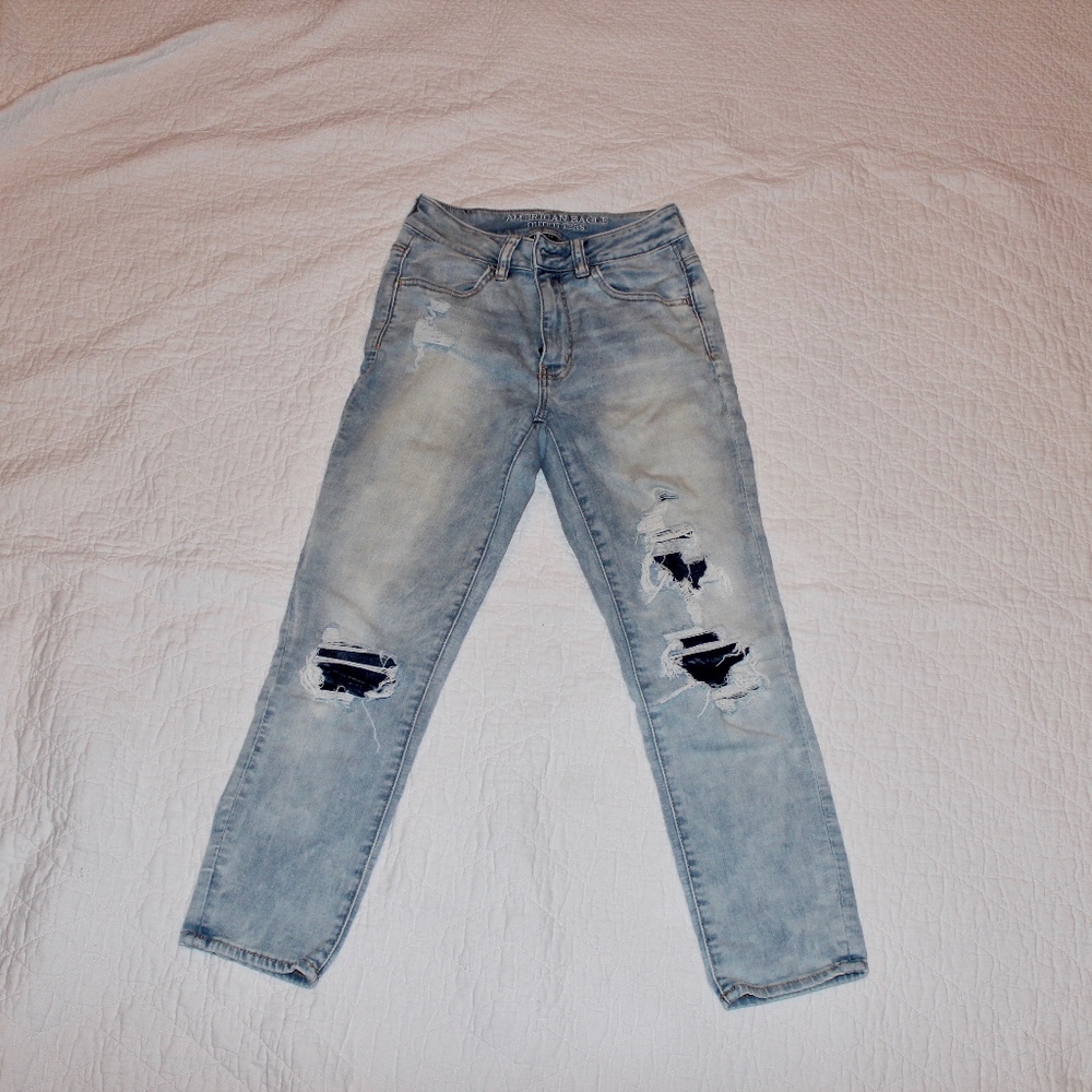 American Eagle jean legging crop hi rise